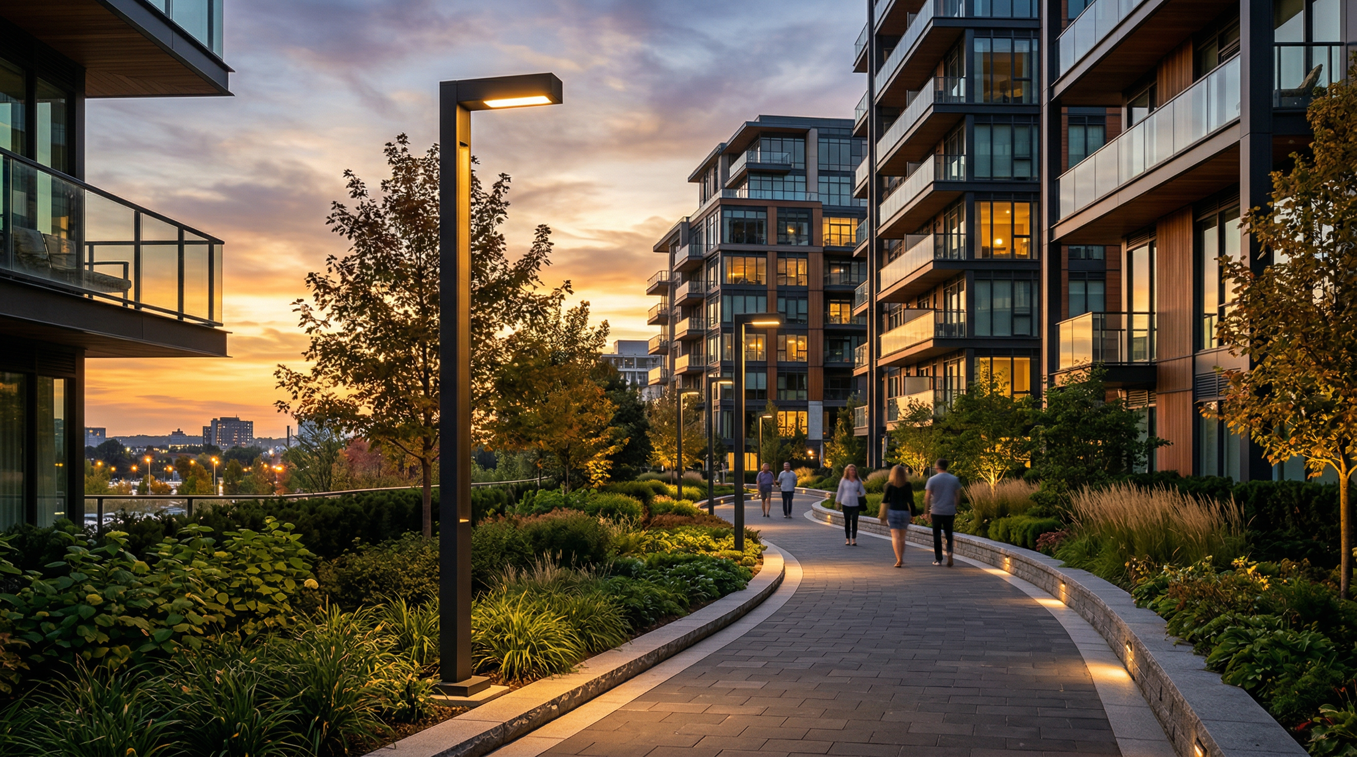 Postes com Iluminação LED